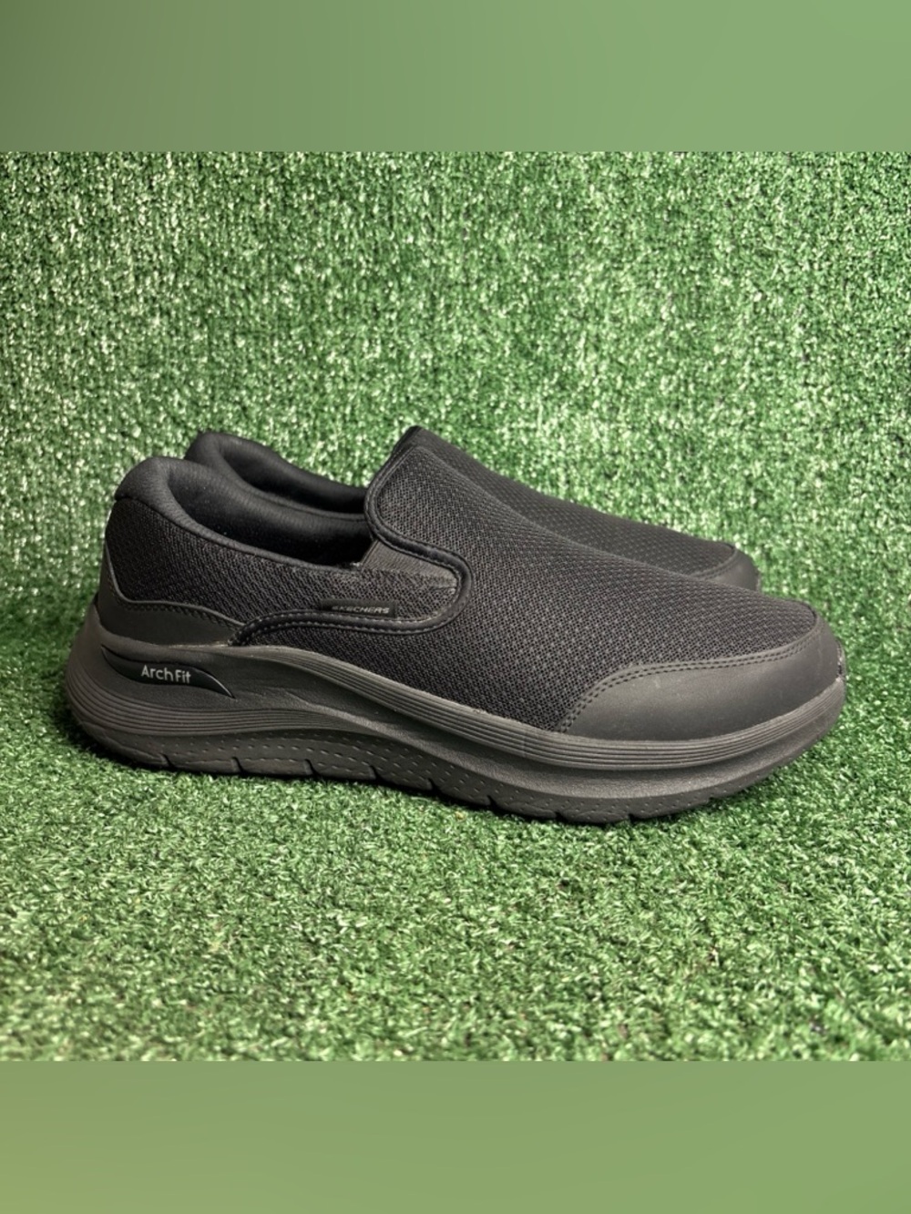 Skechers Men's Arch Fit 2.0 Vallo Walking Shoes Black EXTRA WIDE Size 10.5